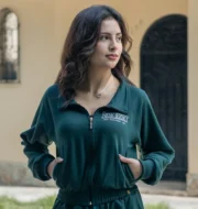 Casaca new jersey verde pino | Mujer