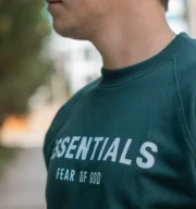 Polera cuello redondo essentials verde pino | Hombre - Imagen 3