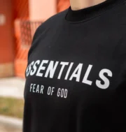 Polera cuello redondo essentials negro| Hombre - Imagen 3