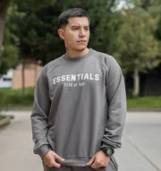 Polera cuello redondo essentials melange | Hombre