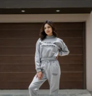 Polera los ángeles cuello melange | Mujer