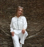 Casaca zara cierre perla | Mujer