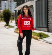 Polera cuello camisero rojo | Unisex - Imagen 4