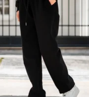 Jogger recto clásico washington negro | Unisex