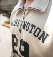 Polera cuello camisero beige | Unisex - Imagen 4