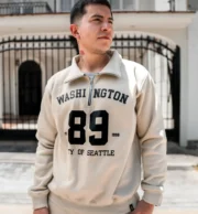 Polera cuello camisero beige | Unisex - Imagen 3