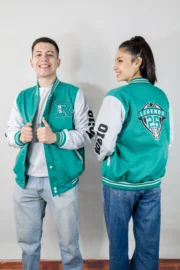 Casaca de promoción sin corte verde