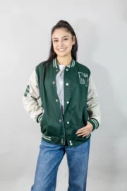 Casaca de promoción sin corte verde oscuro - Imagen 5