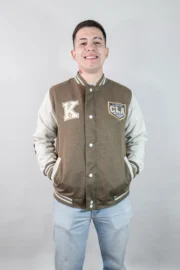 Casaca de promoción sin corte beige - Imagen 6