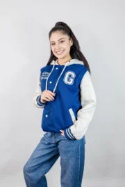 Casaca de promocion sin corte azul - Imagen 6