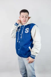 Casaca de promocion sin corte azul - Imagen 7