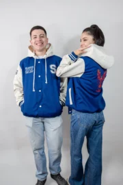 Casaca de promocion sin corte azul