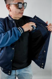 Casaca de promocion sin corte azul marino - Imagen 8