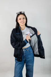 Casaca de promocion sin corte azul marino - Imagen 3