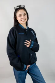 Casaca de promocion sin corte azul marino - Imagen 5