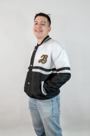 Casaca de promoción con corte negro / blanco - Imagen 4