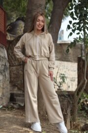 Conjunto Zara cierre beige - Imagen 2